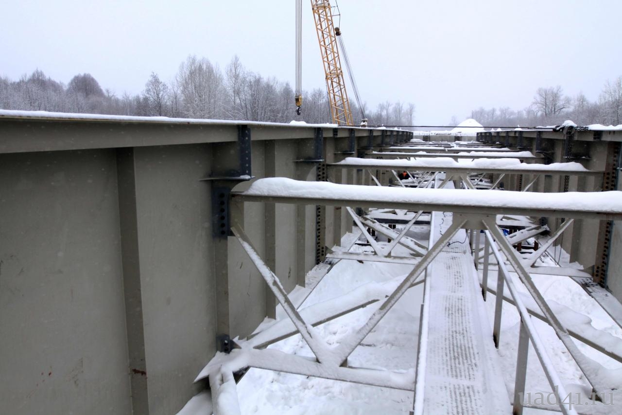 Строительство мостового перехода через р. Кирганик на 16 км автомобильной дороги Мильково-Ключи-Усть-Камчатск